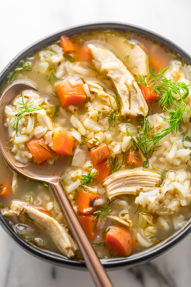 Lemony Chicken and Rice Soup