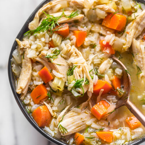 Lemony Chicken and Rice Soup