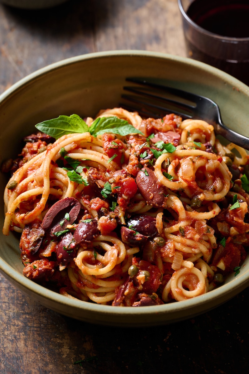 Pasta Puttanesca - Baker by Nature