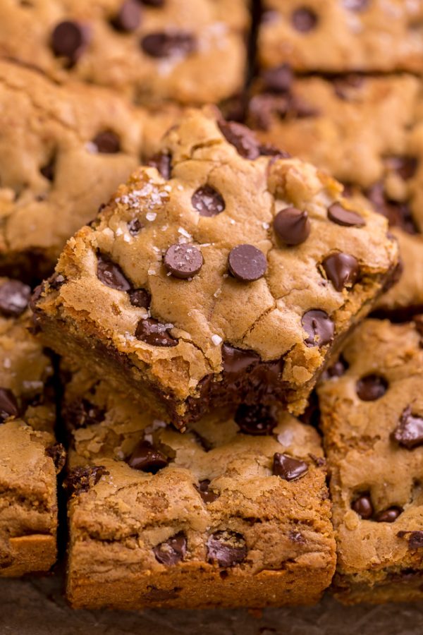 Easy Chocolate Chip Cookie Bars - Baker by Nature