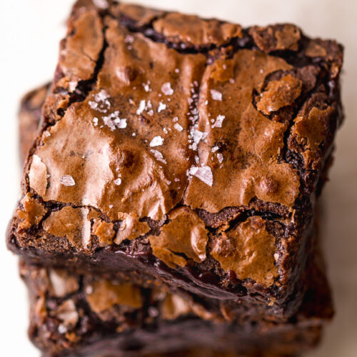 Skip the boxed brownie mix and make The BEST Cocoa Fudge Brownies instead! This recipe calls for everyday ingredients like butter, oil, eggs, sugar, unsweetened cocoa powder, all purpose flour, and salt. These super fudgy brownies are best served with a cold glass of milk!