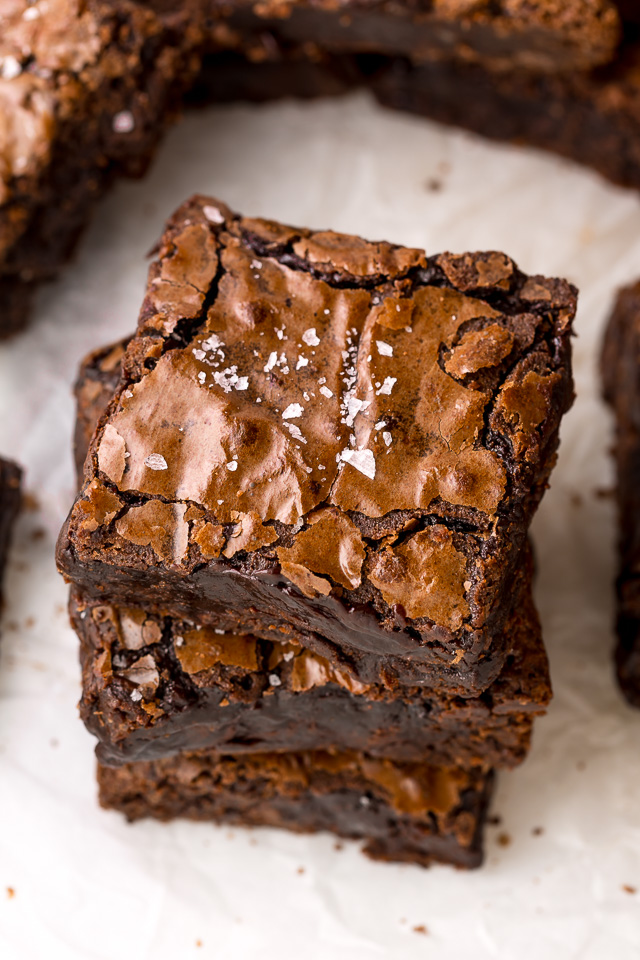 Stovetop Homemade Fudgy Brownies Recipe • Pint Sized Baker