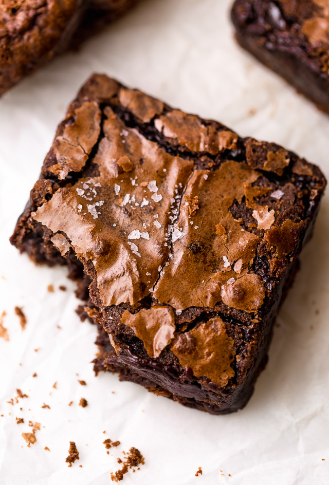 Stovetop Homemade Fudgy Brownies Recipe • Pint Sized Baker