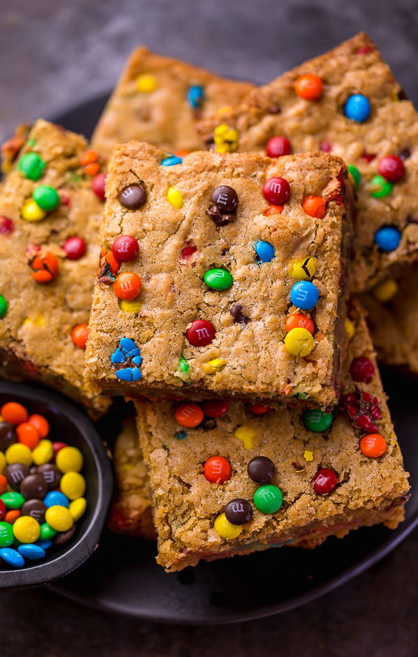 Super Soft and Chewy M&M Cookies - Brown Eyed Baker