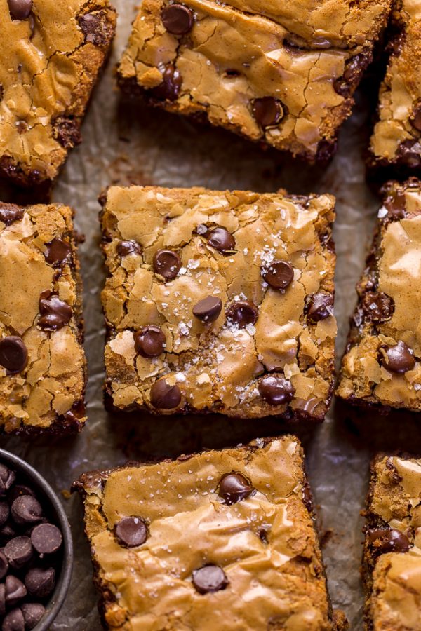Bailey’s Irish Cream Chocolate Chip Cookie Bars Baker by Nature