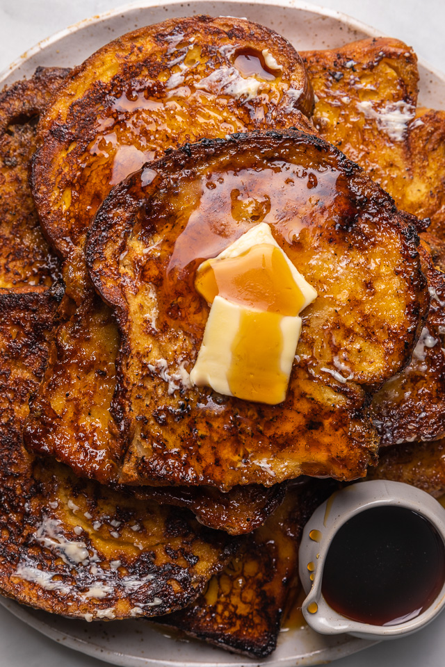 Today I'm teaching you how to make the BEST Easy French Toast! And you won't believe how quick and easy it is! Topped with maple syrup, this French toast recipe is sure to become one of your favorite breakfasts!