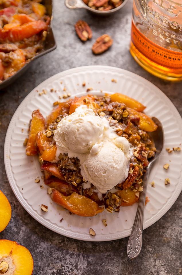 Bourbon Peach Iced Tea - Baker by Nature