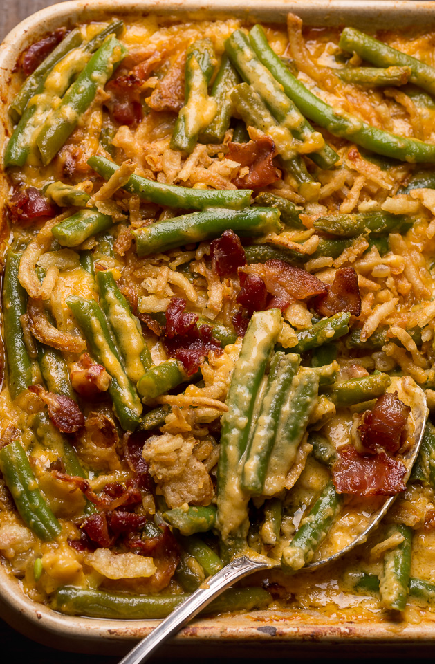 Cheesy Bacon Green Bean Casserole Baker By Nature