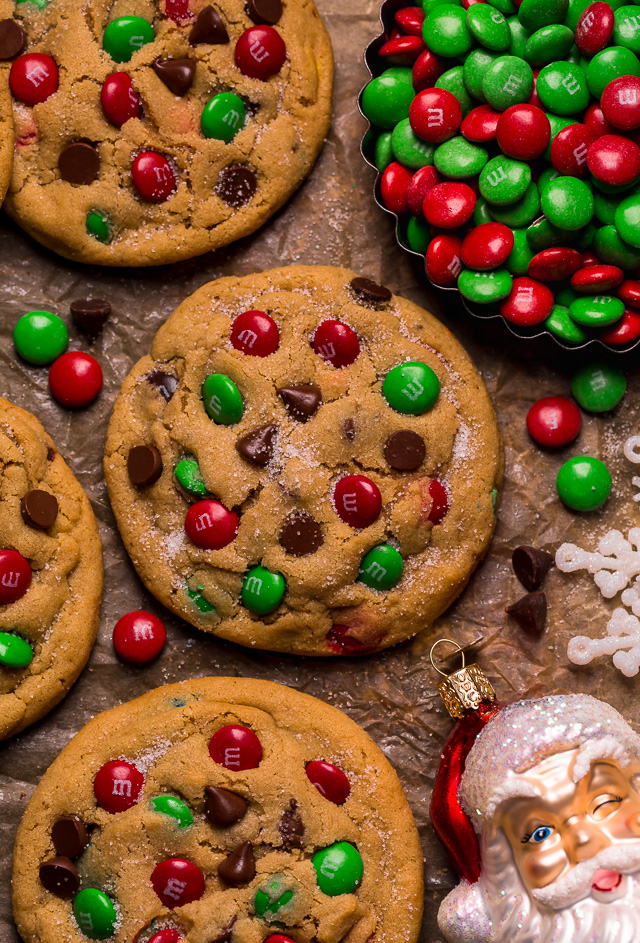 Bakery Style Giant M&M Cookies - Recipes For Holidays