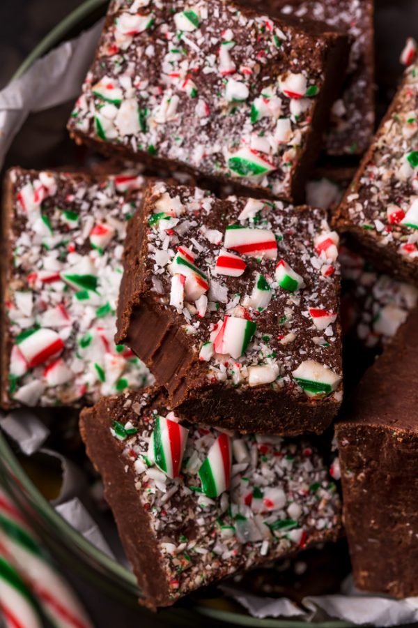 Easy Chocolate Peppermint Fudge Baker by Nature