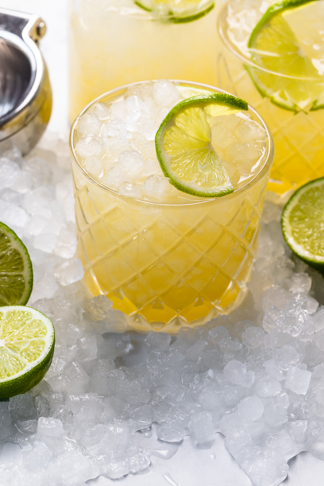 Made with freshly squeezed lime juice, orange juice, orange liqueur, tequila, and just a touch of honey, this is the Best 5 Minute Margarita Recipe you'll ever make! One of the most popular cocktails in the world, and perfect for those hot Summer days! So without further ado, let's make my perfect homemade margaritas!