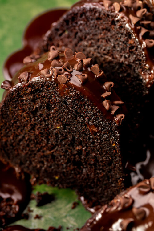Chocolate Zucchini Bundt Cake Baker by Nature