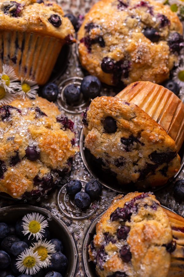 Ultra Moist Banana Blueberry Muffins - Baker by Nature