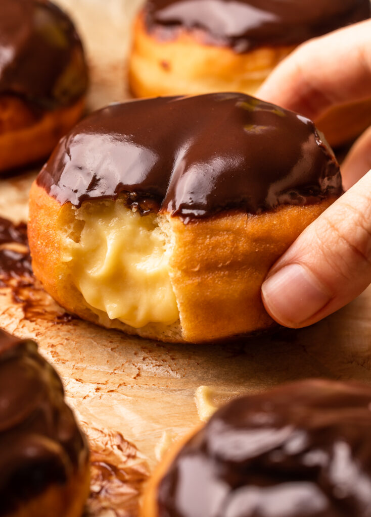 Boston Cream Doughnuts - Baker By Nature