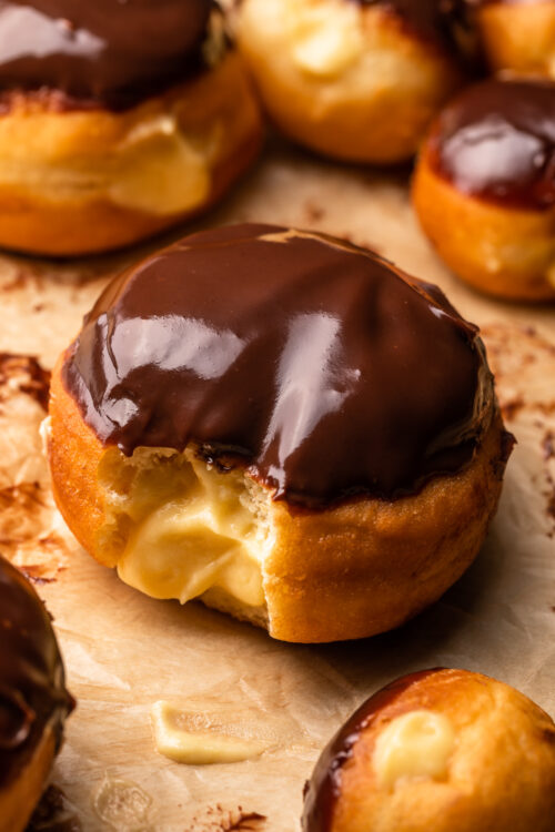 Boston Cream Doughnuts - Baker by Nature