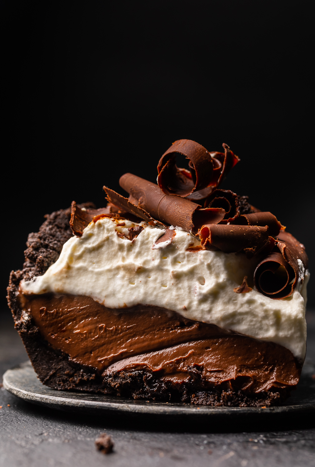 No-Bake Espresso Chocolate Pudding Pie
