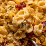 Elevated macaroni and cheese with bacon and gruyère is the perfect side-dish! It's great for special occasions like Thanksgiving and Christmas, or any night you're craving comfort food!