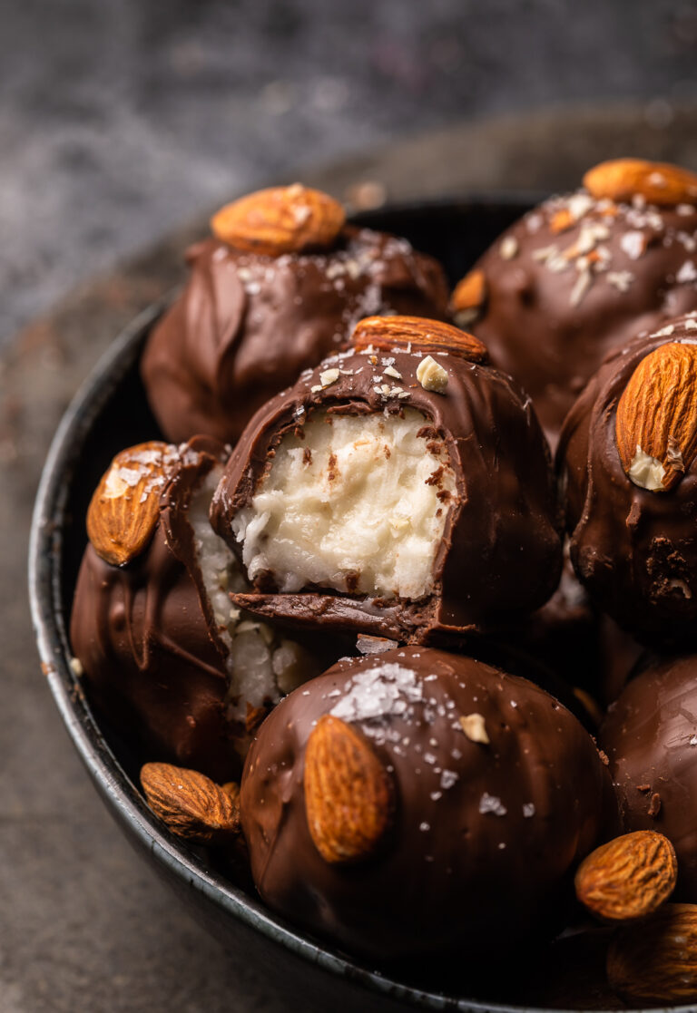 Almond Joy Truffles - Baker by Nature