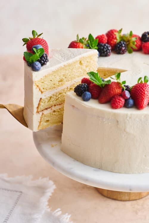 Vanilla Cake Recipe with Vanilla Buttercream (The Best!) - Baker by Nature