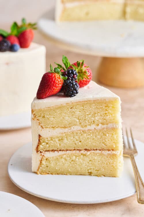 Vanilla Cake Recipe with Vanilla Buttercream (The Best!) - Baker by Nature