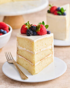 My Favorite Vanilla Cake Recipe - Baker by Nature