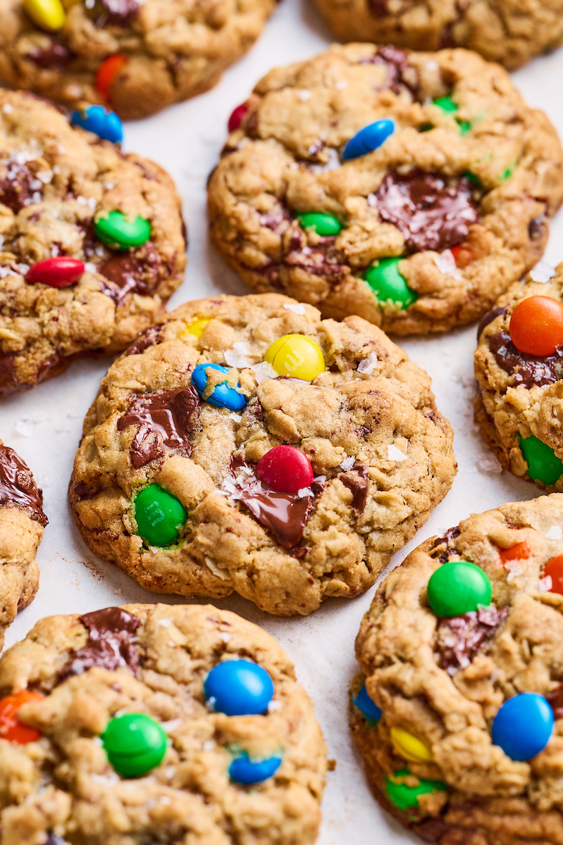 The Best Brown Butter M&M Cookie Recipe - Nomaste Hungry