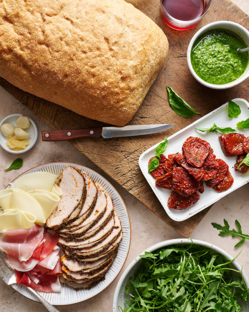 Italian Turkey Club Sandwiches Baker by Nature