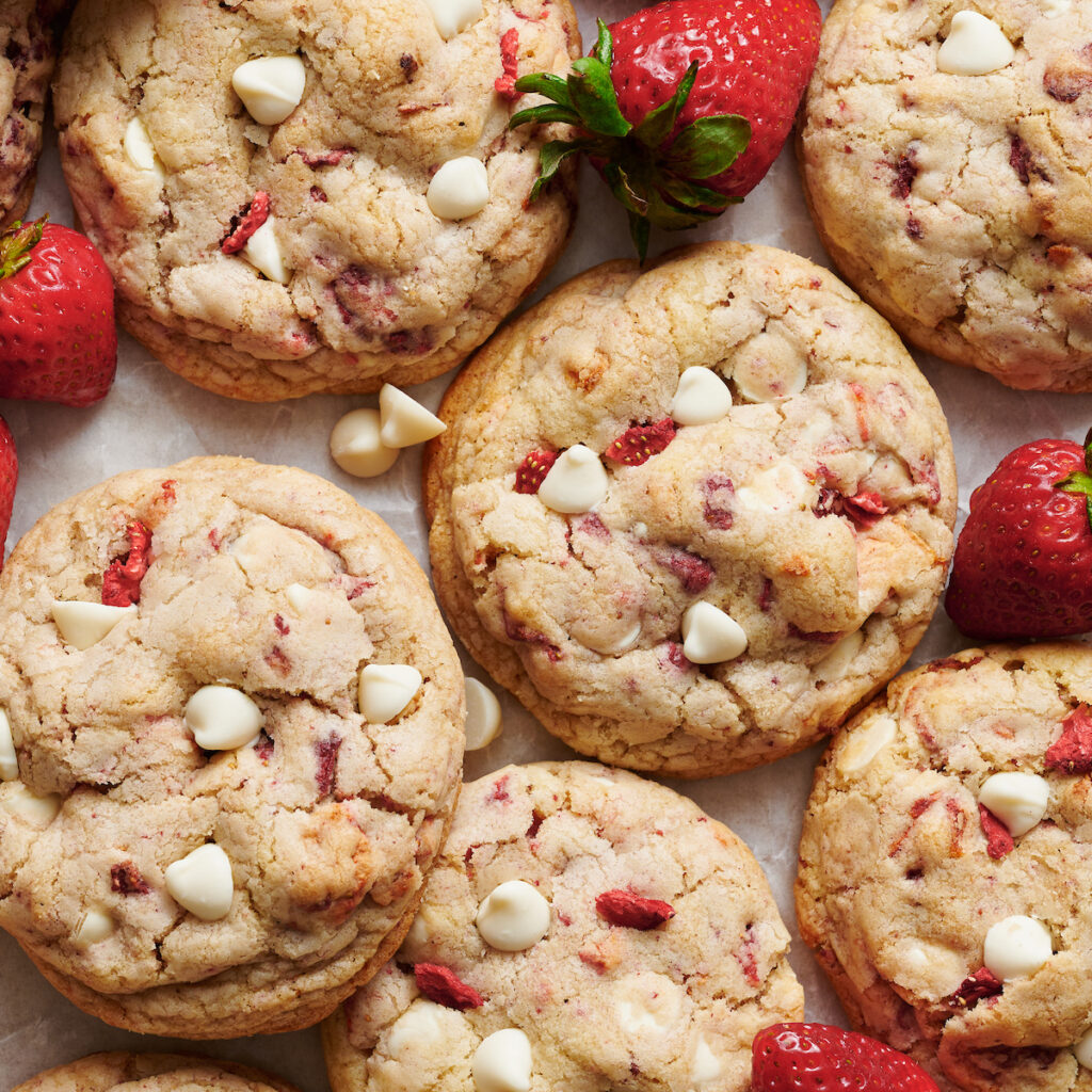 Strawberries and Cream Cookies Baker by Nature