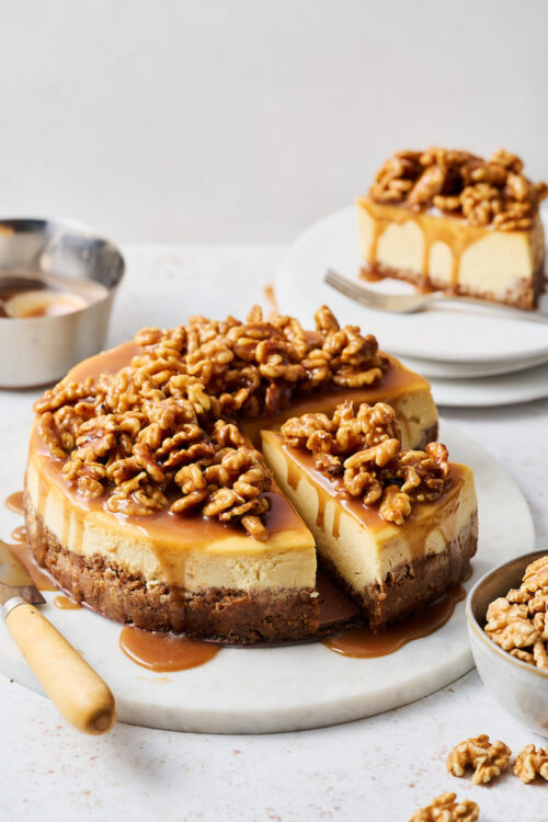 Maple Walnut Cheesecake - Baker by Nature