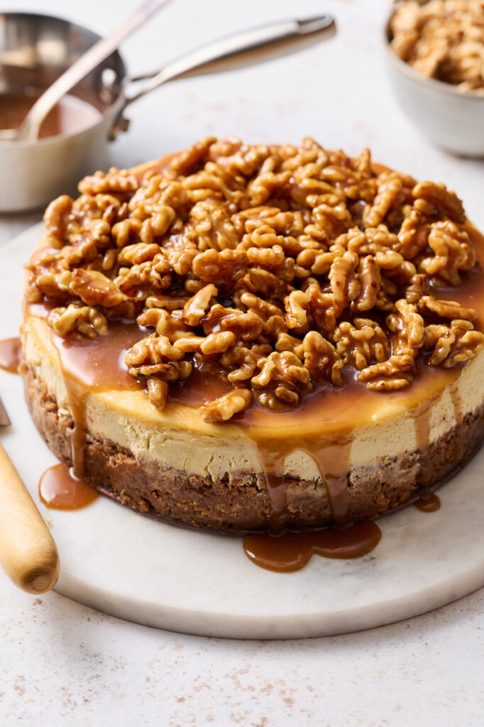 Maple Walnut Cheesecake - Baker by Nature