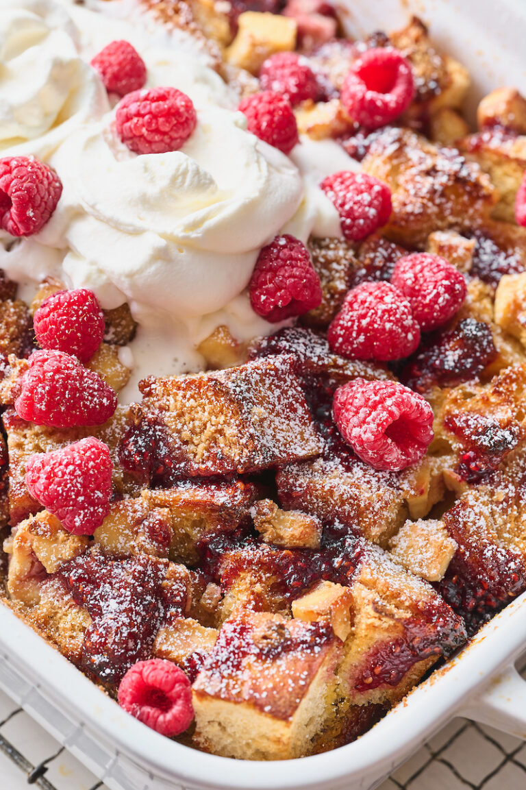 Overnight Raspberry French Toast Casserole Baker by Nature