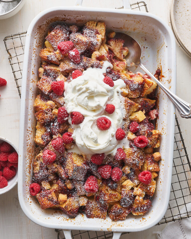 Overnight Raspberry French Toast Casserole Baker by Nature