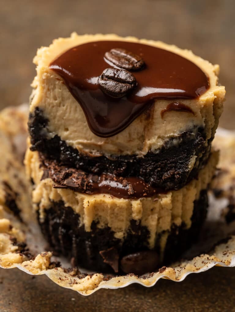 Mini Espresso Cheesecakes - Baker By Nature