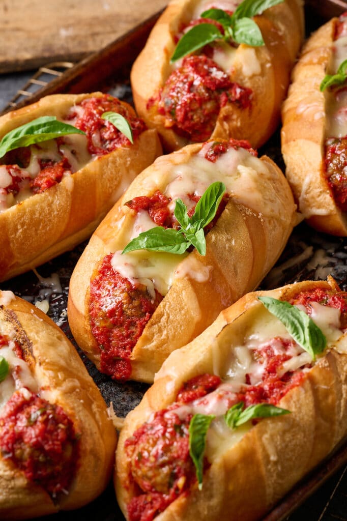 Easy Italian Meatball Sub Sandwiches Baker By Nature