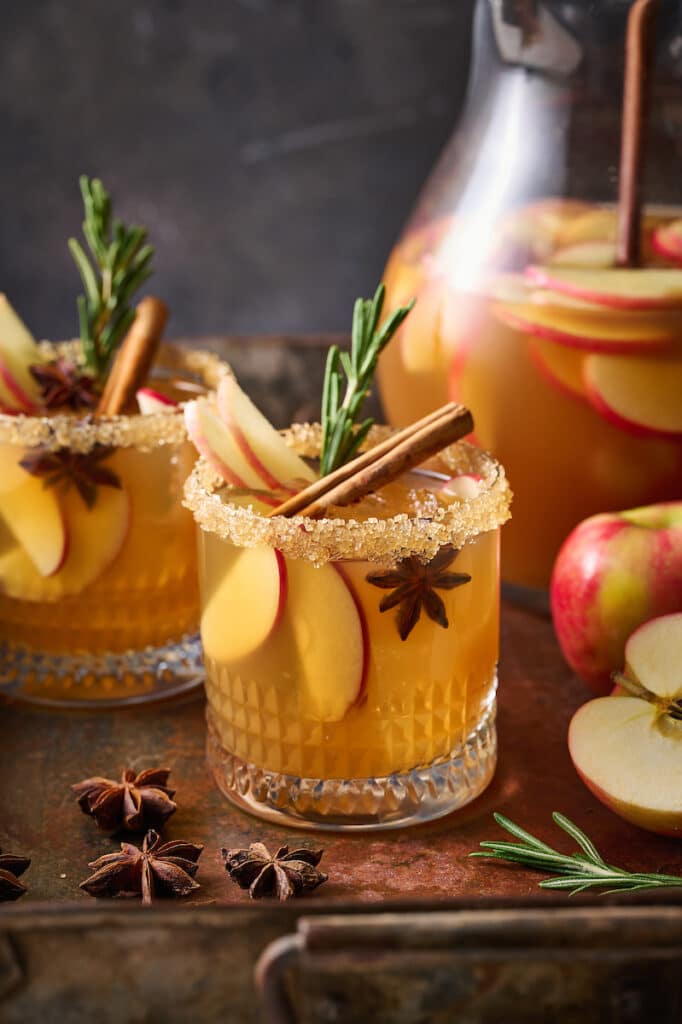 Honeycrisp Apple Cider Sangria - Baker by Nature