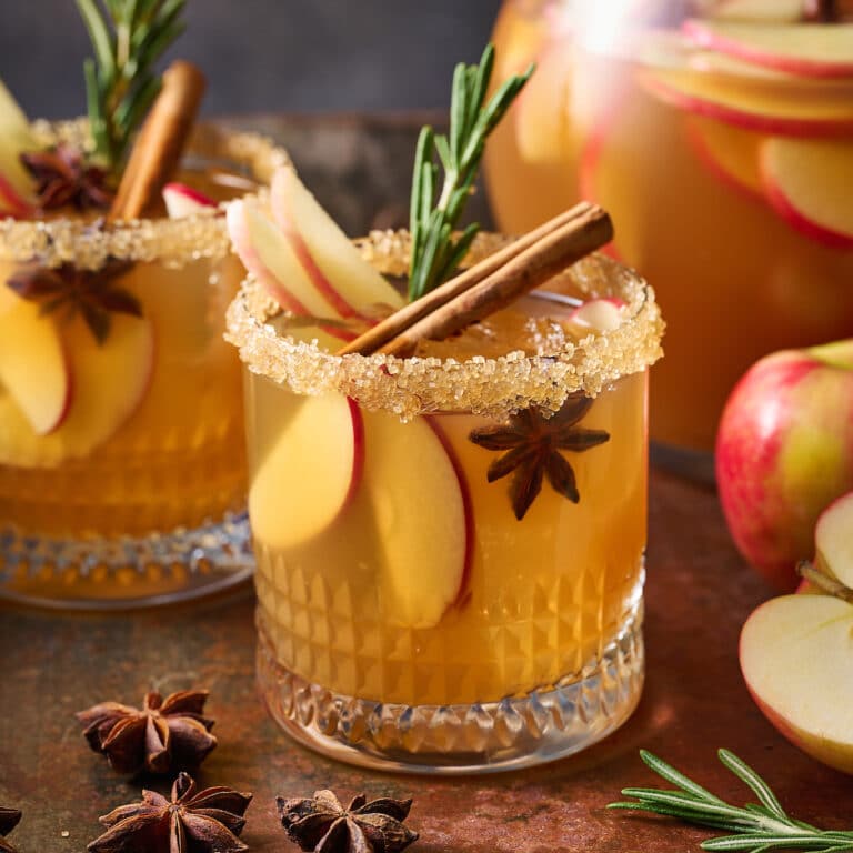 Honeycrisp Apple Cider Sangria - Baker by Nature