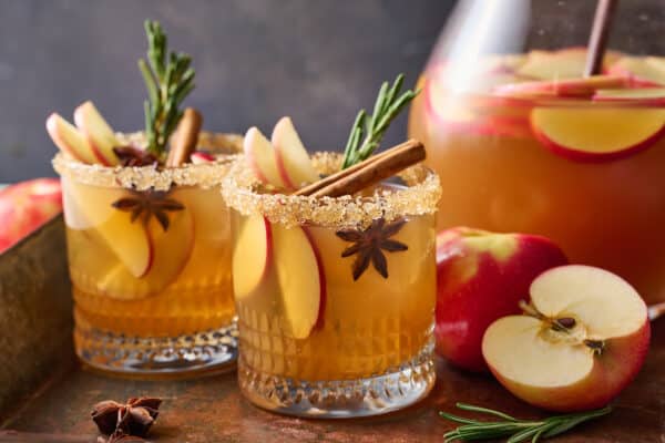 Honeycrisp Apple Cider Sangria - Baker by Nature