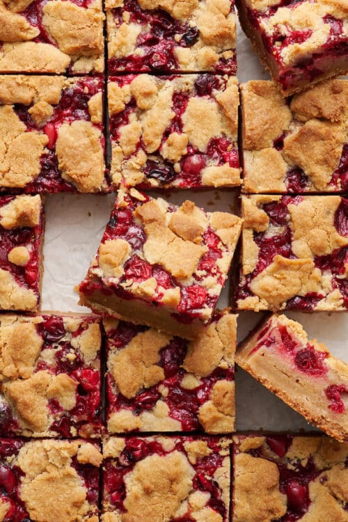 Cranberry Crumb Bars - Baker by Nature