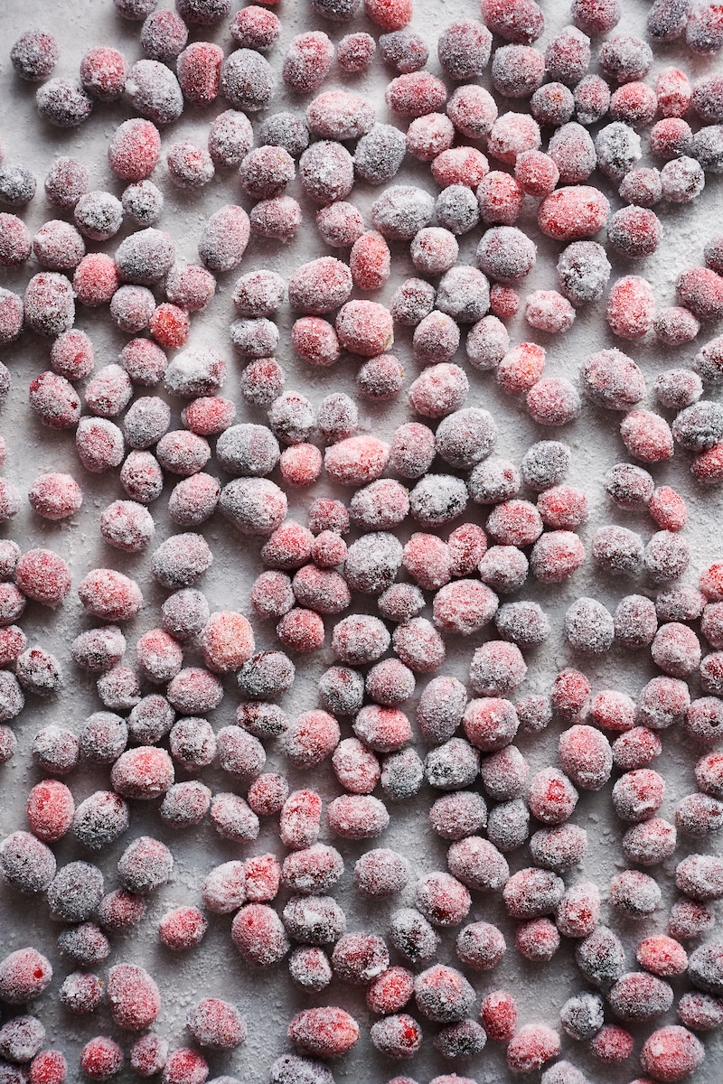 Easy Sugared Cranberries - Just a Taste