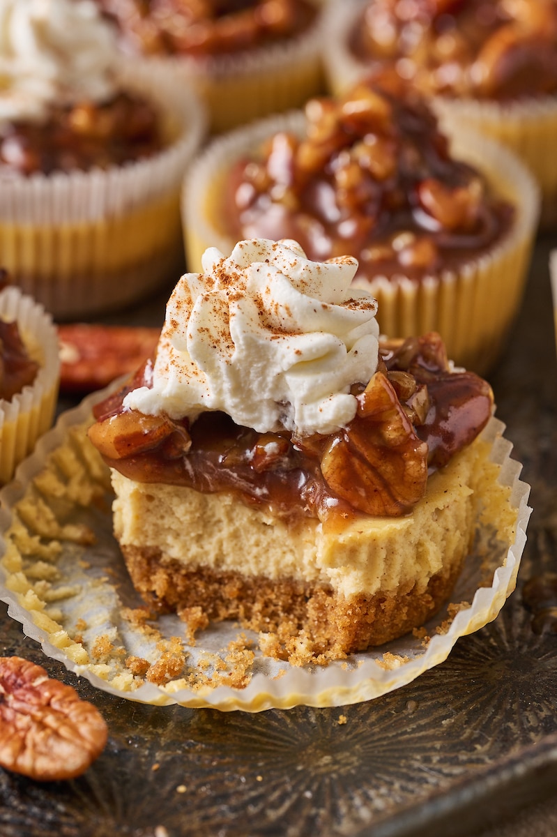 Mini Cheesecakes with Caramel Sauce (VIDEO) 