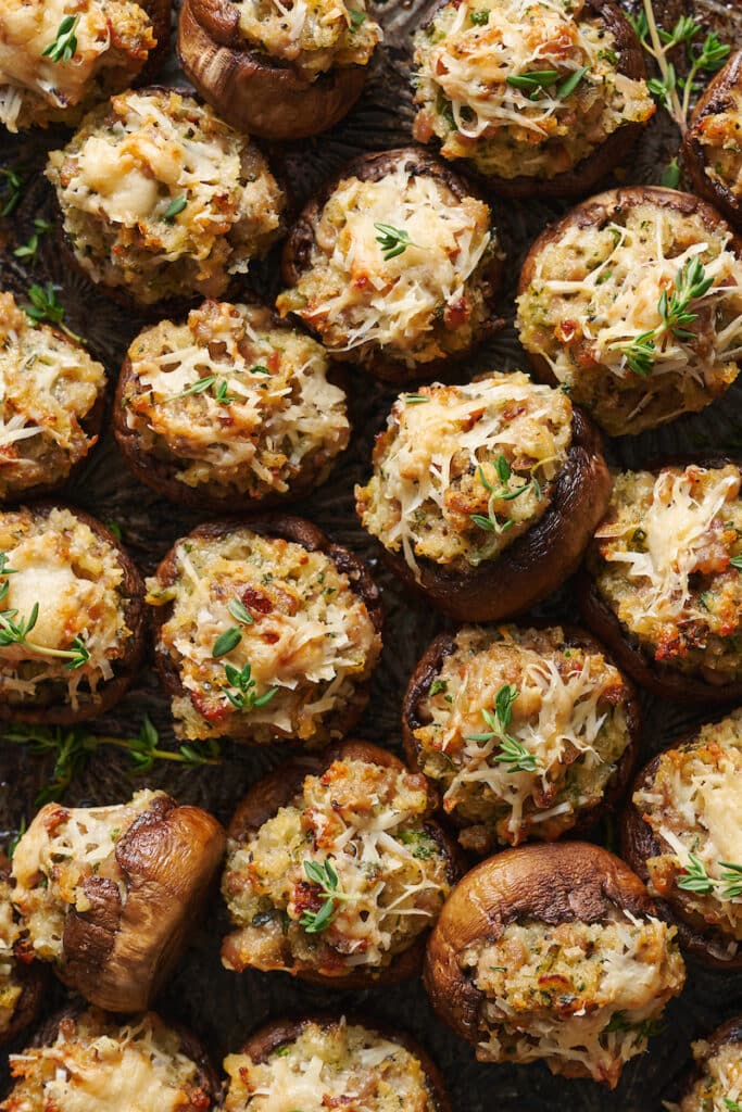 Italian Sausage Stuffed Mushrooms Baker by Nature