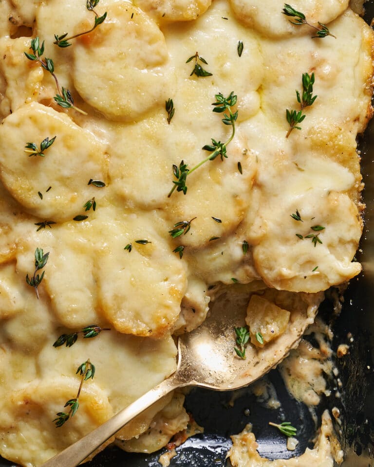 Creamy Scalloped Au Gratin Potatoes Baker by Nature