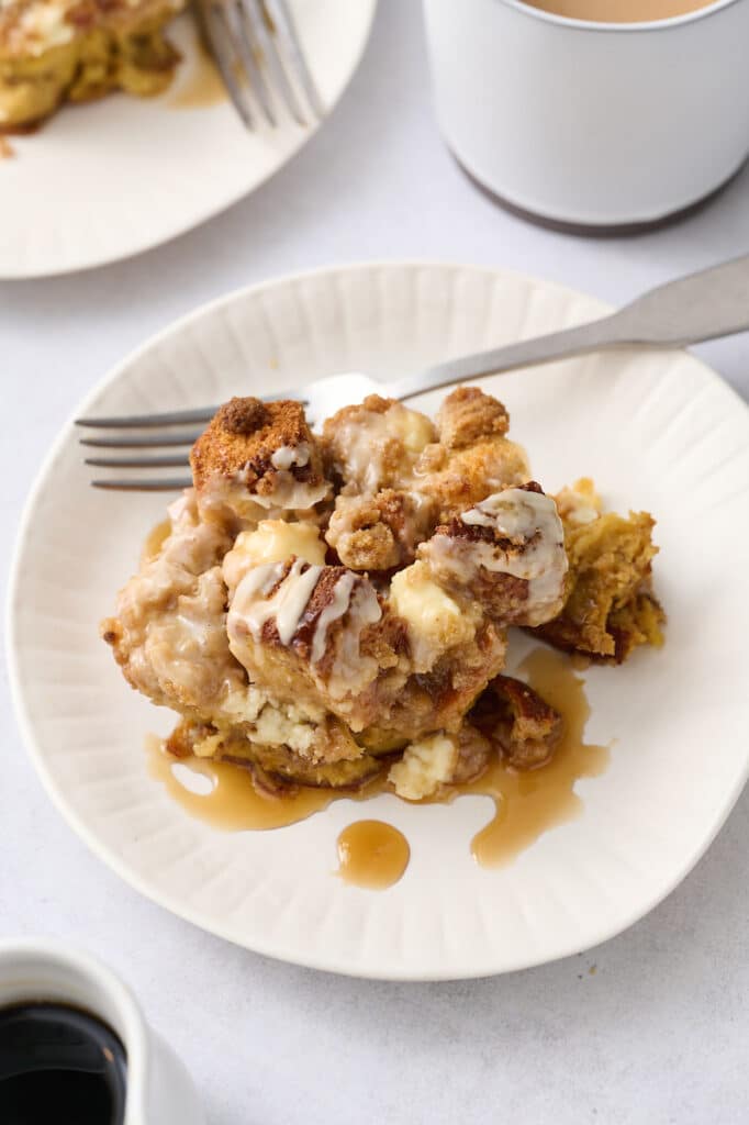 Coffee Cake French Toast Casserole - Baker by Nature