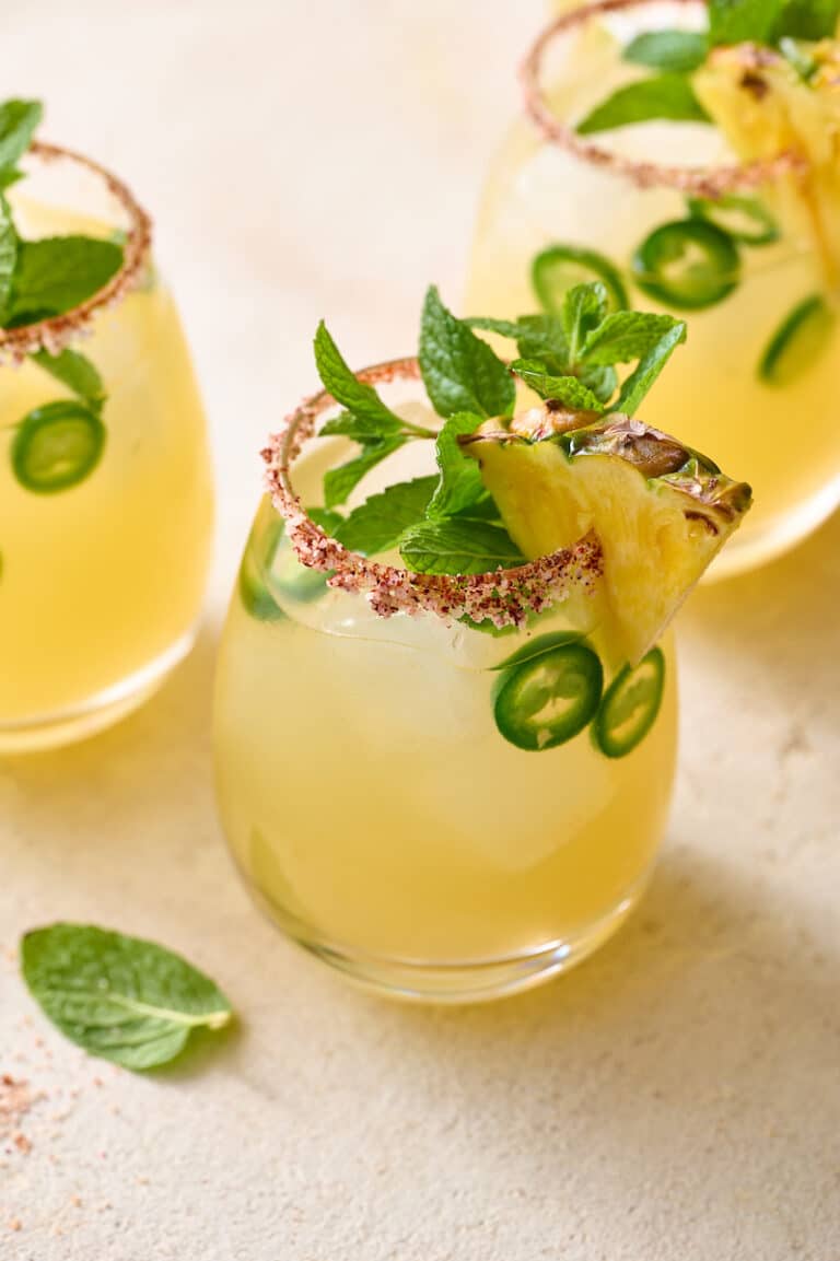 Spicy Pineapple Margaritas Baker by Nature