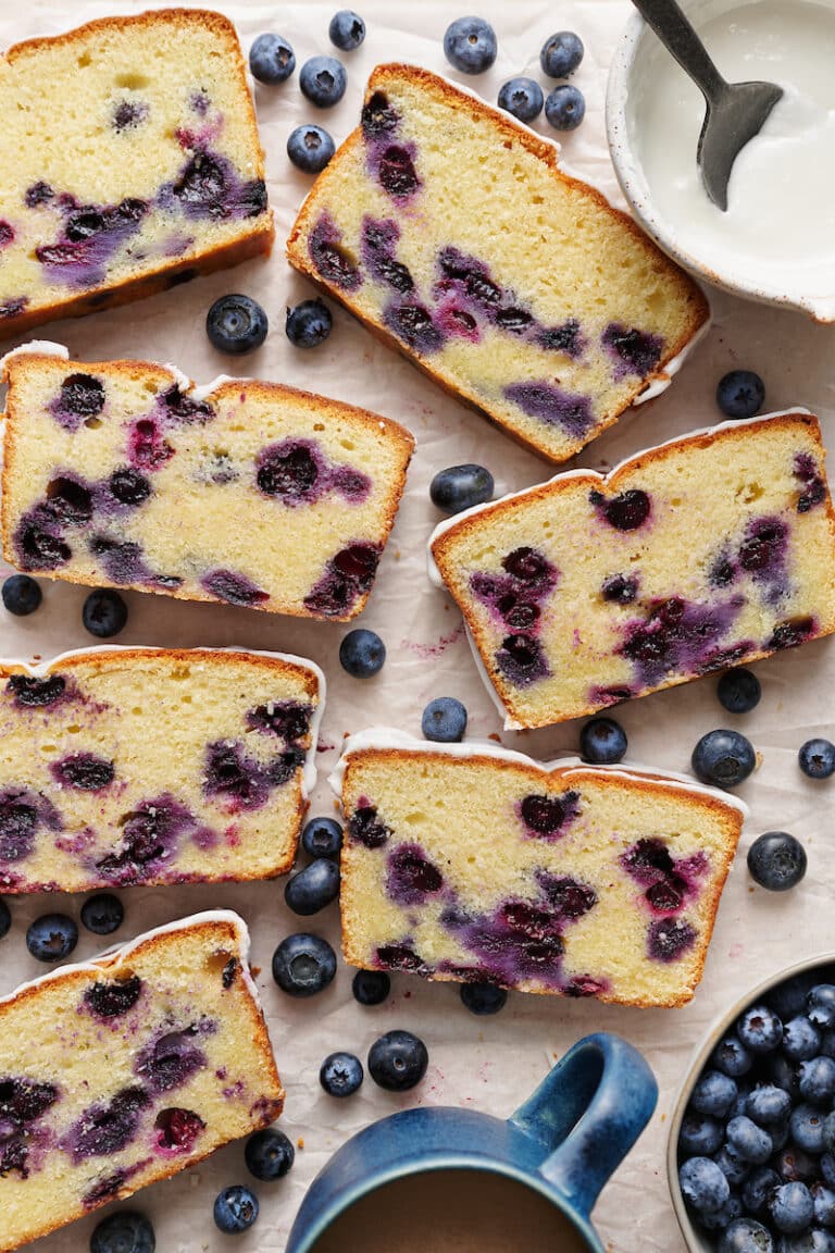 Blueberry Pound Cake - Baker by Nature