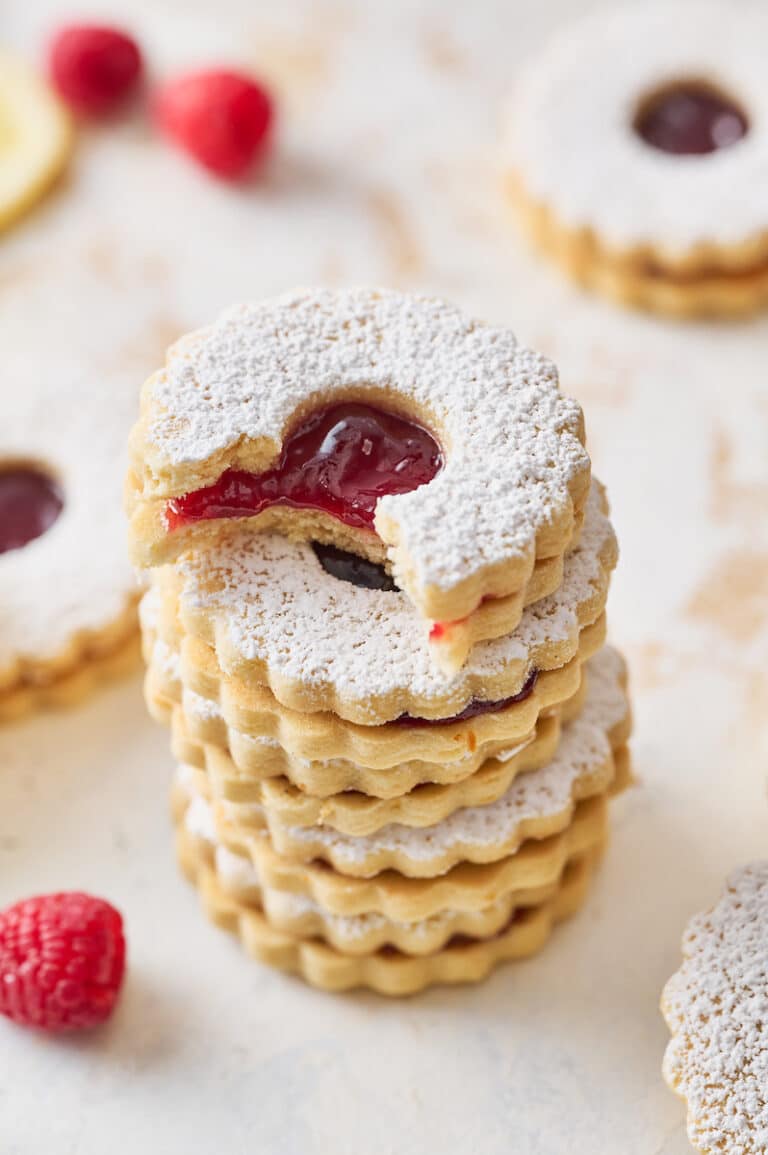 Lemon Raspberry Sandwich Cookies Baker by Nature