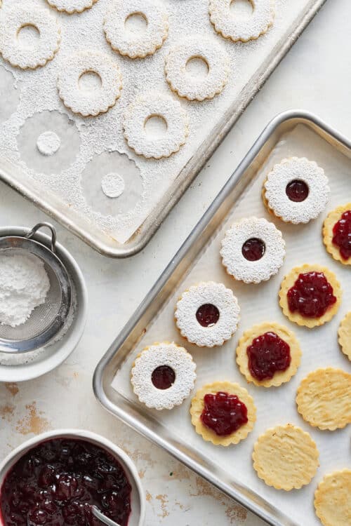 Lemon Raspberry Sandwich Cookies Baker by Nature