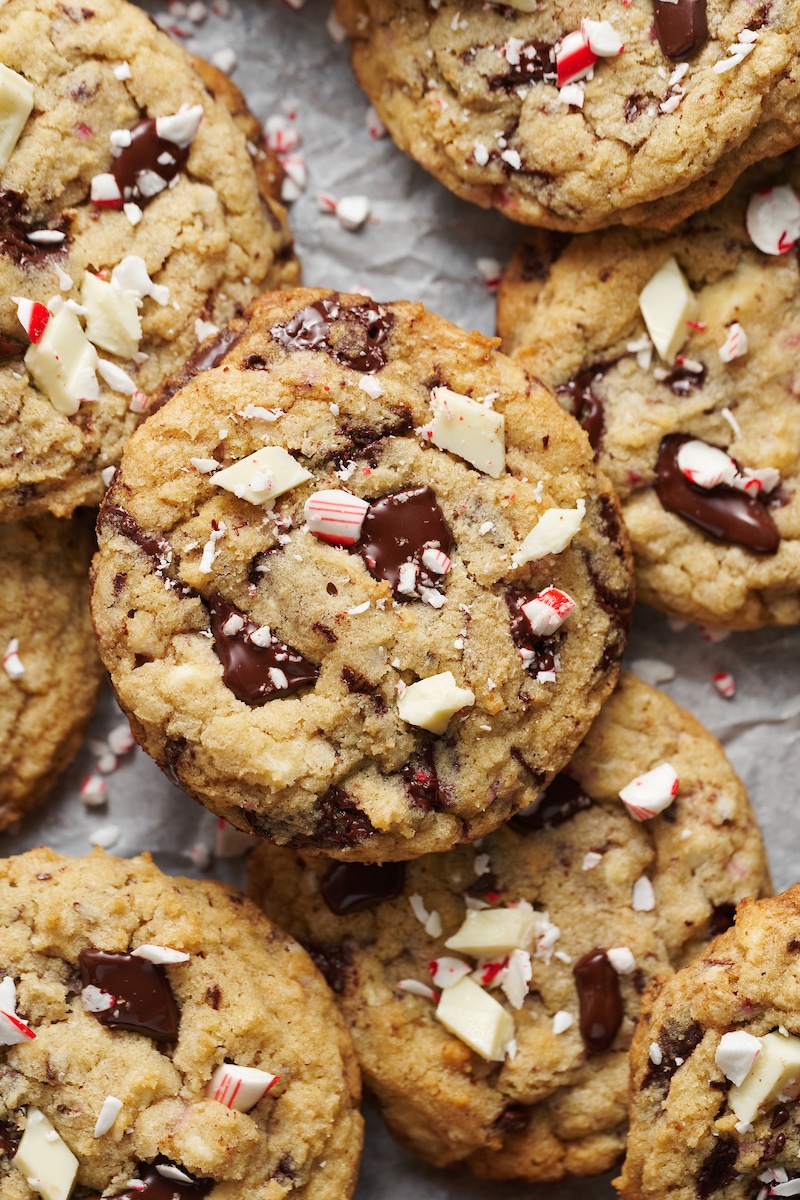 Chocolate Chip Candy Cane Cookies Baker by Nature